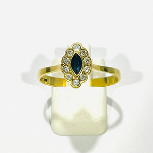 Bague Marguerite Or Jaune 18 K