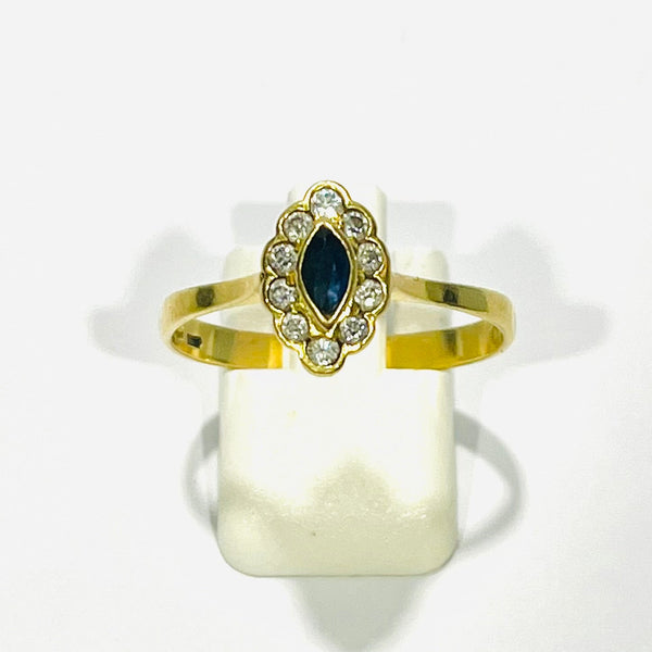 Bague Marguerite Or Jaune 18 K