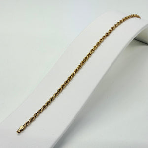 Bracelet Torsadé Or Jaune 18k - 19cm - 2.79gr