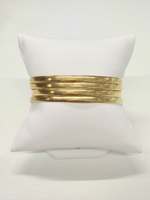 Bracelet Jonc Or Jaune 18k Tête d'Aigle