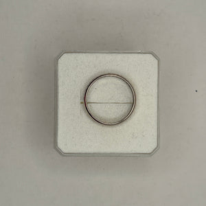 Bague Demi Tour en Or Blanc 750 avec Diamants