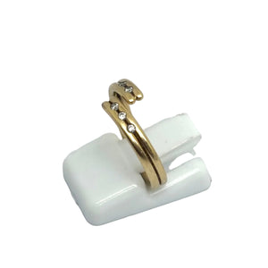 Bague en Or Jaune et Diamants 18K - Taille 53 - 3.56G