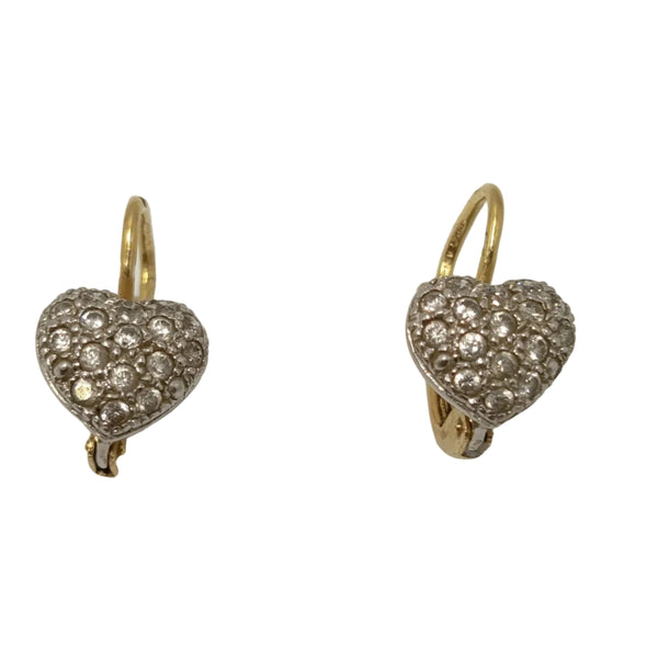 Boucle d'oreilles en Or Jaune/Blanc 18K - 3.97G