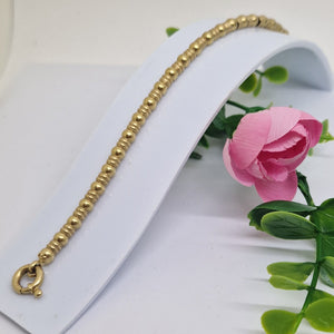 Bracelet Maillon Fantaisie Or Jaune 18 Carats 19cm