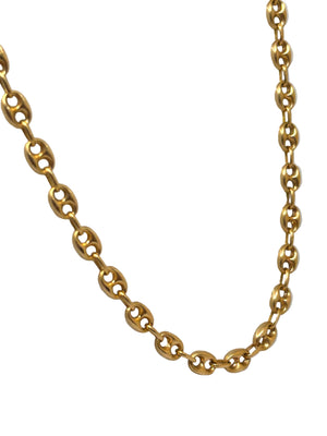 Collier Chaîne Grain de Café Or Jaune