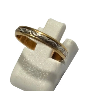 Alliance en Or double 18 carats sans pierre