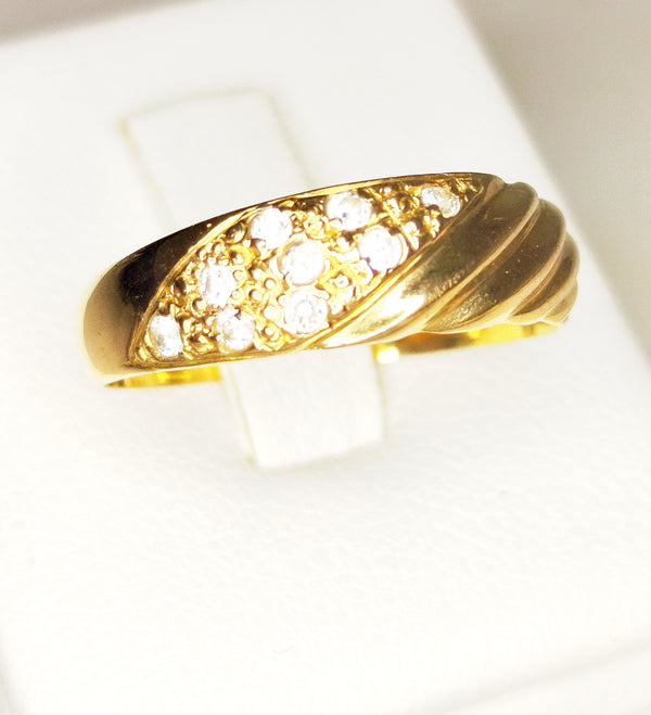 Bagues en or jaune 18K Taille-56