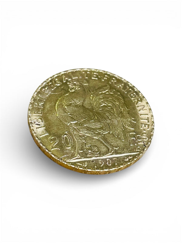 Pièce 20 Francs Or jaune 22K - 6.42 Grs