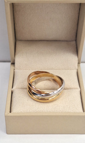 Bague Alliance en 3 Ors 18K