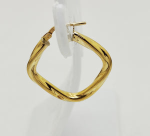 Boucles d'oreilles créoles en or jaune 18K 1.70 Grs