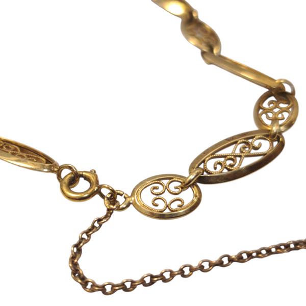 Bracelet en Or 18K Filigrane Américaine - 19cm - 6.82gr
