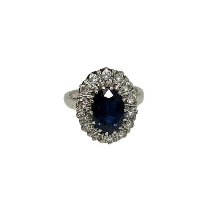 Bague Marguerite en Or Blanc 18k - 4.38 G