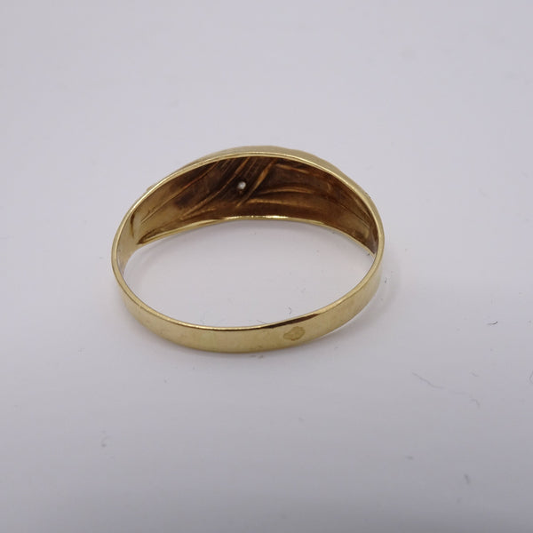 Bague en Or jaune 18K - 1.60g - Taille 53