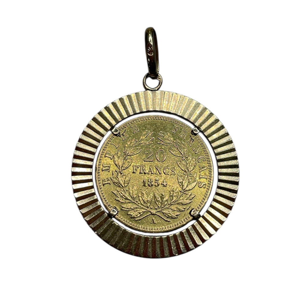 Pendentif Or Jaune 18K 20 Francs Napoléon - 9.89 G