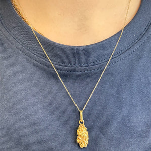 Pendentif Solitaire en Or Jaune 18K  5.61 Grs