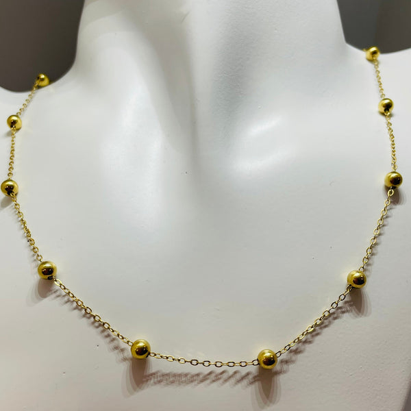 Collier Ras du Cou Or Jaune 18K - 3.14g