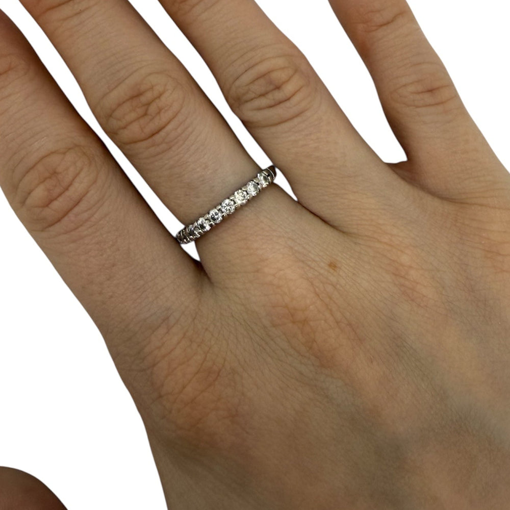 Bague Diamants en Or Blanc 18K - Taille 54 - 2.61G