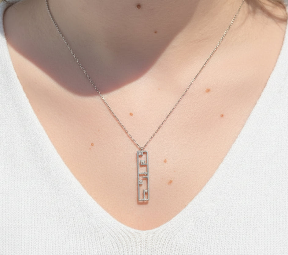 Collier en or blanc 18k -  6.10 G