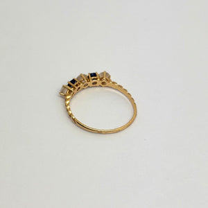 Bague Or Jaune 18 K avec Oxyde de Zirconium