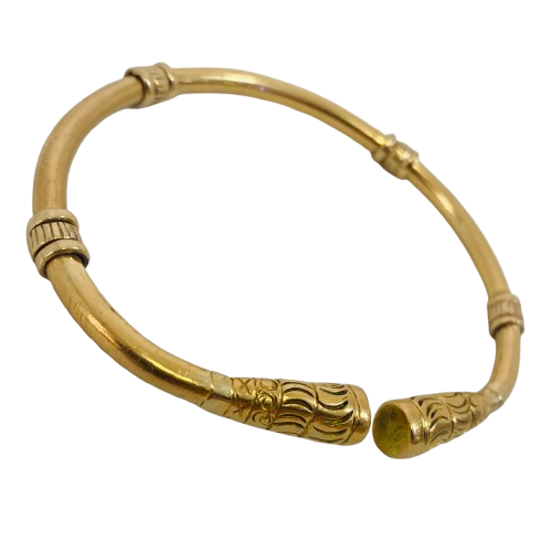Bracelet Jonc en Or Jaune 18 Carats - 54.50 Grs