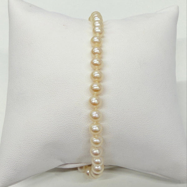 Bracelet Perles Or Jaune 18k