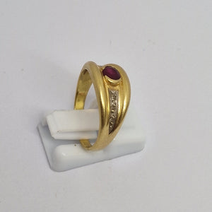 Bague en Or Jaune 18K – Taille 58