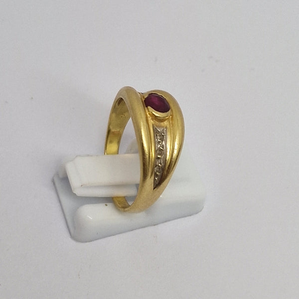 Bague en Or Jaune 18K – Taille 58