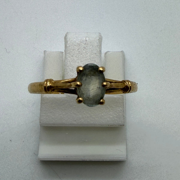 Solitaire en Or Jaune 18 K - Taille 51 - 1.2 G