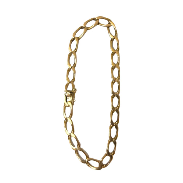 Bracelet Maillon Cheval en Or Jaune 18 Carats