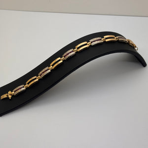 Bracelet gourmette en or jaune 18K 26.93 Grs