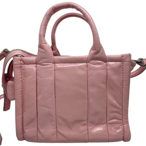 Sac à main Marc Jacobs The Shiny Crinkle Mini – Rose brillant