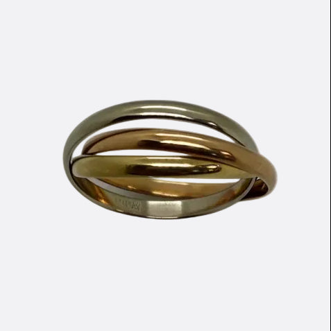 Bague Alliance en Or Jaune, Or Rose, Or Blanc 18k -  5.34 G