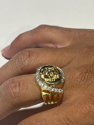 Bague en or jaune 18K - 10 Grs - Taille 60