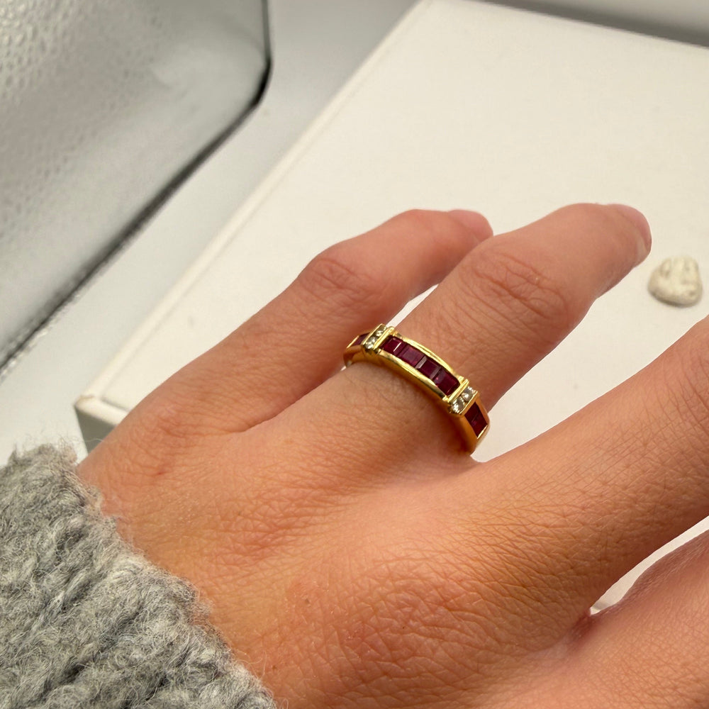 Bague en Or Jaune 18K Taille 54