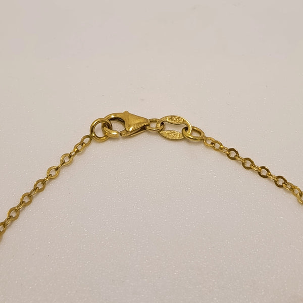 Bracelet artisanal en or jaune 18 K