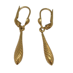 Boucles d'oreilles en or jaune 18 carats Poids -2.15 Grs