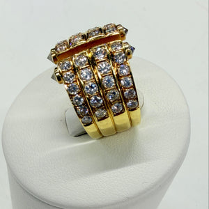 Bague en Or Jaune 18k - 8.78 G - Taille : 54