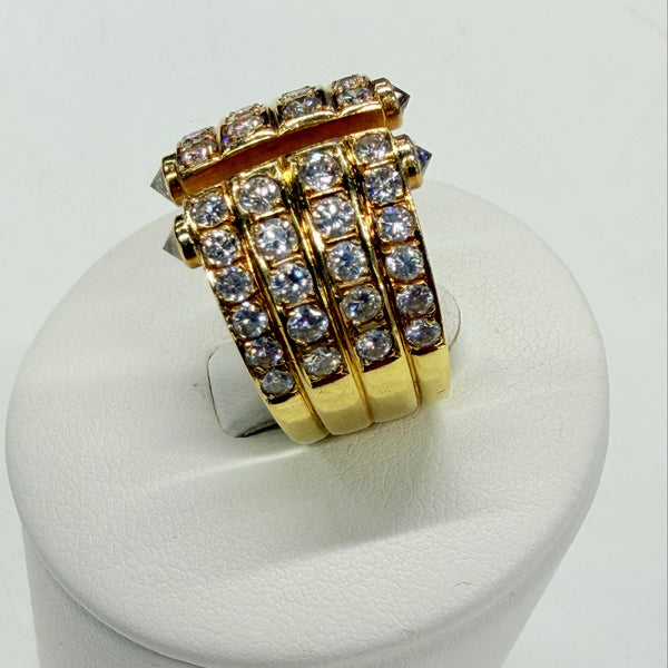 Bague en Or Jaune 18k - 8.78 G - Taille : 54