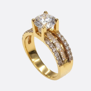 Solitaire en Or Jaune 18k - 5.48 G