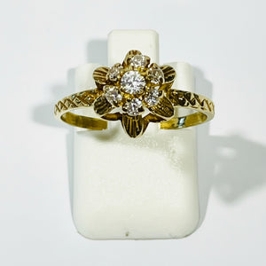 Bague en or jaune 18 K - Taille 56 - 2.68 G