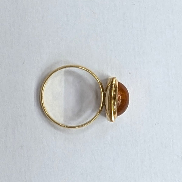 Bague en Or Jaune 18K - Taille 48 - 3.96 Grs
