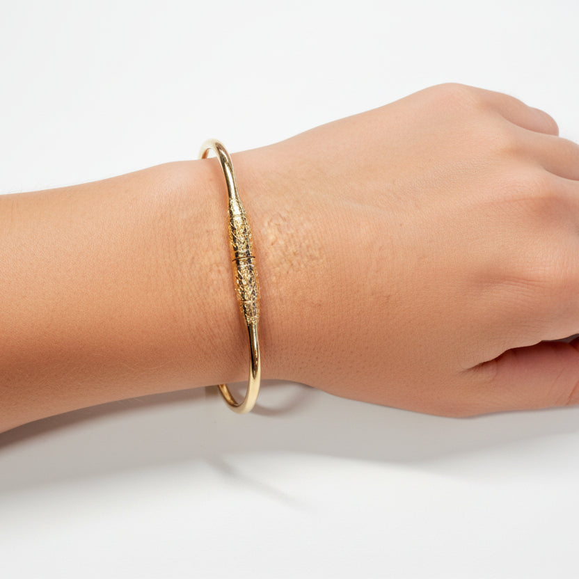 Bracelet jonc en or jaune 18k -  20.84 G