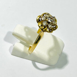 Bague Chou en Or Jaune 18 K - Taille 56 - 2.77 G