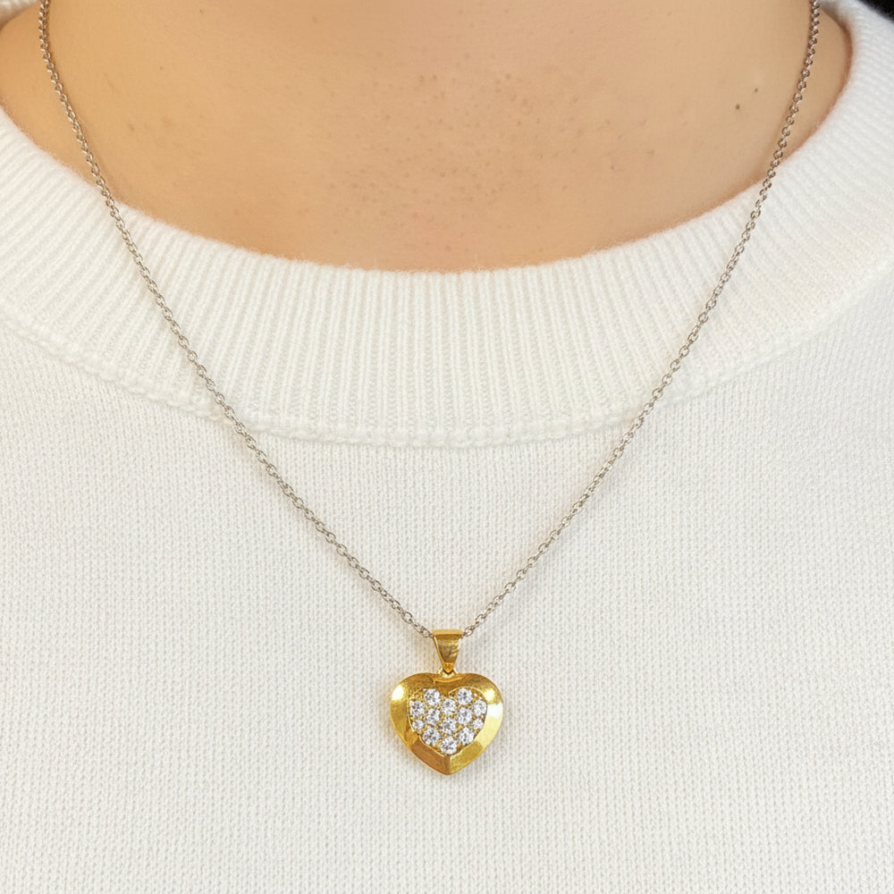 Pendentif Coeur en Or Jaune 18K