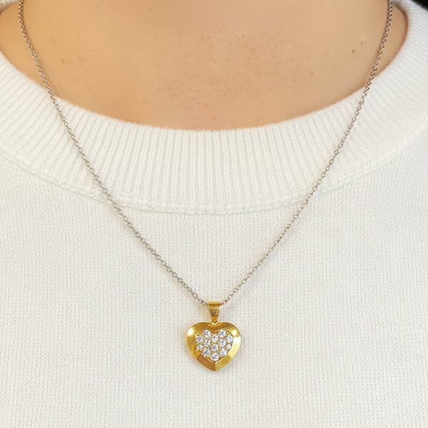 Pendentif Coeur en Or Jaune 18K
