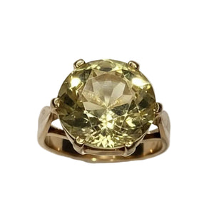 Bague Citrine Or Jaune 18K
