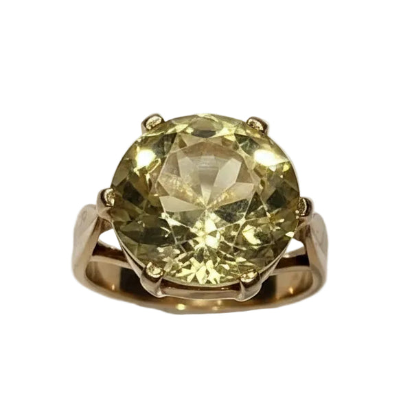 Bague Citrine Or Jaune 18K