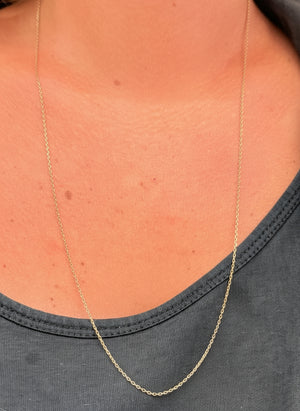 Collier longue chaîne en Or 18K - 3.02g