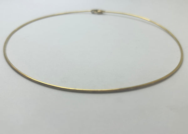 Collier Jonc Rigide en Or Jaune 18 Carats