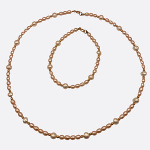 Parure en Perles Or Jaune 18K - 9.78 G